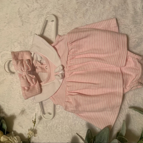 Pink striped dress - Picture 1 of 2